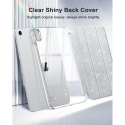 MoKo Coque pour iPad (A16) 11e Génération 11 Pouces 2025/iPad 10e Gén 10,9" 2022, Étui Scintillant, Housse avec Coque Arrière en