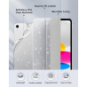 MoKo Coque pour iPad (A16) 11e Génération 11 Pouces 2025/iPad 10e Gén 10,9" 2022, Étui Scintillant, Housse avec Coque Arrière en