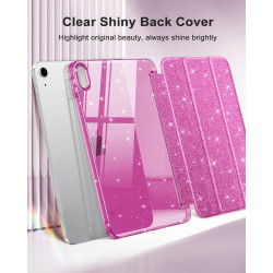 MoKo Coque pour iPad (A16) 11e Génération 11 Pouces 2025/iPad 10e Gén 10,9" 2022, Étui Scintillant, Housse avec Coque Arrière en