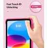 MoKo Coque pour iPad (A16) 11e Génération 11Pouces 2025, iPad 10e Gén 10,9" 2022, Étui avec Coque Arrière TPU Souple à Rabat, Su