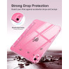 MoKo Coque pour iPad (A16) 11e Génération 11 Pouces 2025/iPad 10e Gén 10,9" 2022, Étui Scintillant, Housse avec Coque Arrière en