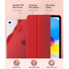 MoKo Coque pour iPad (A16) 11e Génération 11Pouces 2025, iPad 10e Gén 10,9" 2022,Étui avec Coque Arrière en TPU Souple à Rabat a