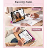 MoKo Coque pour iPad (A16) 11e Gén 11" 2025, iPad 10e Gén 10,9" 2022, Étui avec Coque Arrière en TPU Souple à Rabat avec Support