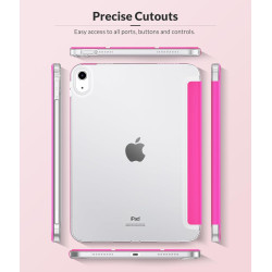 MoKo Coque pour iPad (A16) 11e Gén 11" 2025, iPad 10e Gén 10,9" 2022, Étui avec Coque Arrière en TPU Souple à Rabat avec Support