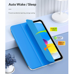 MoKo Coque pour iPad (A16) 11e Génération 11Pouces 2025, iPad 10e Gén 10,9" 2022, Étui avec Coque Arrière TPU Souple à Rabat, Su