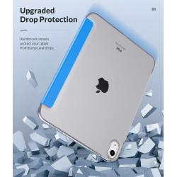 MoKo Coque pour iPad (A16) 11e Génération 11Pouces 2025, iPad 10e Gén 10,9" 2022, Étui avec Coque Arrière TPU Souple à Rabat, Su