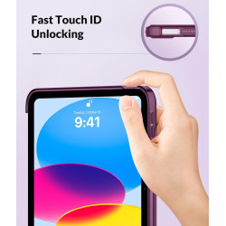 MoKo Coque pour iPad (A16) 11e Génération 11Pouces 2025, iPad 10e Gén 10,9" 2022, Étui avec Coque Arrière en TPU Souple à Rabat 