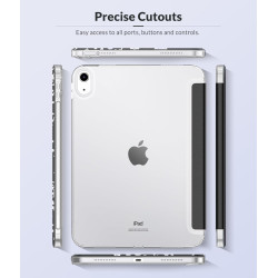 MoKo Coque pour iPad (A16) 11e Génération 11Pouces 2025, iPad 10e Gén 10,9" 2022, Étui avec Coque Arrière TPU Souple à Rabat, Su