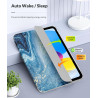 MoKo Coque pour iPad (A16) 11e Gén 11" 2025, iPad 10e Gén 10,9" 2022, Étui avec Coque Arrière en TPU Souple à Rabat avec Support