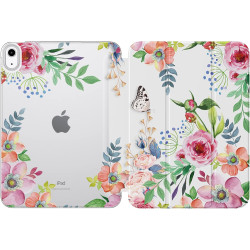 MoKo Coque pour iPad (A16) 11e Gén 11" 2025, iPad 10e Gén 10,9" 2022, Étui avec Coque Arrière en TPU Souple à Rabat avec Support