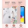 MoKo Coque pour iPad (A16) 11e Gén 11" 2025, iPad 10e Gén 10,9" 2022, Étui avec Coque Arrière en TPU Souple à Rabat avec Support