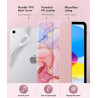 MoKo Coque pour iPad (A16) 11e Génération 11Pouces 2025, iPad 10e Gén 10,9" 2022,Étui avec Coque Arrière en TPU Souple à Rabat a