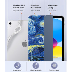 MoKo Coque pour iPad (A16) 11e Génération 11Pouces 2025, iPad 10e Gén 10,9" 2022,Étui avec Coque Arrière en TPU Souple à Rabat a