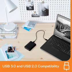 WD 4 To Elements disque dur portable externe, USB 3.0, Plug-and- play, formaté pour Windows, Noir