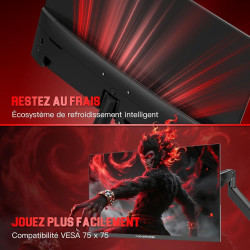 Minifire Écran Gaming 24.5″ IPS 200Hz – Écran Gamer FHD (1920×1080), 1ms, 120% sRGB, HDR10, Adaptive-Sync, HDMI/DisplayPort, VES