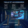 Minifire Écran Gaming 24.5 Pouces,300Hz/240Hz, QHD (2560 * 1440) réglable en Hauteur, MPRT 1ms avec Panneau Fast IPS 10 Bits, sR