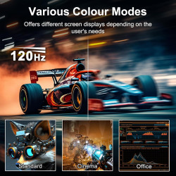 Minifire Écran PC Incurvé 27 Pouces 120Hz - Panneau VA 1500R Full HD (1920 x 1080p), Temps de Réponse MPRT 1ms, sRGB 110%, Filtr
