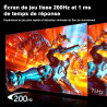 Minifire Moniteur de Jeu 27 Pouces, WQHD (2560×1440p) 200Hz 1ms (OD), Écran Fast IPS Adaptive Sync HDR, HDMI/DP VESA 100×100mm (