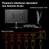 Minifire Moniteur de Jeu 27 Pouces, WQHD (2560×1440p) 200Hz 1ms (OD), Écran Fast IPS Adaptive Sync HDR, HDMI/DP VESA 100×100mm (
