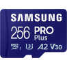 Samsung Carte mémoire microSDXC Pro Plus, Interface UHS-I, 256 Go, Vitesse de Lecture jusqu'à 180 Mo/s, capturez Le Moment comme