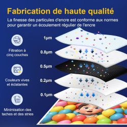 ColorKing 540XL 541XL Cartouches d'encre Compatibles pour Cartouche Canon 540 541 XL pour PIXMA MG3650s TS5150 TS5151 MG3550 MG3