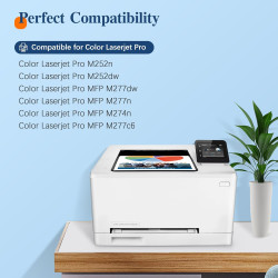 ColorKing 201X Cartouches de Toner Compatible pour HP 201X 201A CF400X CF400A Toner pour HP Color LaserJet Pro MFP M277dw M252dw