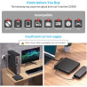 6 en 1 Lecteur CD Externe pour PC, USB 3.0 Type C CD/DVD +/-RW Graveur DVD Externe avec Lecteur de Carte SD/TF, Mince Lecteur DV