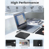 Graveur DVD Externe USB 3.0 Type-C, Plug and Play CD/DVD +/-RW Drive, Mince Lecteur CD DVD Externe pour PC Portable de Bureau iM