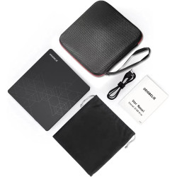 Lecteur CD Externe pour PC, USB 3.0 Type C CD/DVD +/-RW Graveur DVD Externe avec Lecteur de Carte SD/TF, Mince Lecteur DVD Exter