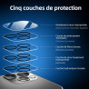 NEW'C Lot de 4, 2 x Verre Trempé pour iPhone 11 Pro et 2 x Protection Ecran Caméra Arrière -sans Bulles d'air -Ultra Résistant -