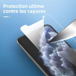 NEW'C Lot de 4, 2 x Verre Trempé pour iPhone 11 Pro et 2 x Protection Ecran Caméra Arrière -sans Bulles d'air -Ultra Résistant -