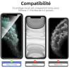 NEW'C Lot de 4, 2 x Verre Trempé pour iPhone 11 Pro Max et 2 x Protection Caméra Arrière - sans Bulles d'air -Ultra Résistant - 