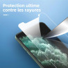 NEW'C Lot de 4, 2 x Verre Trempé pour iPhone 11 Pro Max et 2 x Protection Caméra Arrière - sans Bulles d'air -Ultra Résistant - 