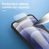 NEW'C Lot de 4, 2 x Verre Trempé pour iPhone 12 Mini et 2 x Protection Ecran Caméra Arrière - sans Bulles d'air -Ultra Résistant