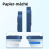 NEW'C Lot de 4, 2 x Verre Trempé pour iPhone 12 et 2 x Protection Ecran Caméra Arrière -sans Bulles d'air -Ultra Résistant - Dur
