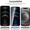 NEW'C Lot de 4, 2 x Verre Trempé pour iPhone 12 Pro et 2 x Protection Caméra Arrière -sans Bulles d'air -Ultra Résistant - Duret