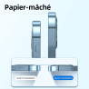 NEW'C Lot de 4, 2 x Verre Trempé pour iPhone 12 Pro et 2 x Protection Caméra Arrière -sans Bulles d'air -Ultra Résistant - Duret