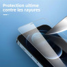NEW'C Lot de 4, 2 x Verre Trempé pour iPhone 12 Pro et 2 x Protection Caméra Arrière -sans Bulles d'air -Ultra Résistant - Duret