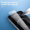 NEW'C Lot de 4, 2 x Verre Trempé pour iPhone 12 Pro Max et 2 x Protection Caméra Arrière -sans Bulles d'air -Ultra Résistant - D