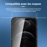 NEW'C Lot de 4, 2 x Verre Trempé pour iPhone 12 Pro Max et 2 x Protection Caméra Arrière -sans Bulles d'air -Ultra Résistant - D
