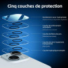NEW'C Lot de 4, 2 x Verre Trempé pour iPhone 15 Plus (6.7") et 2 x Protection Caméra Arrière - sans Bulles d'air -Ultra Résistan