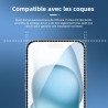 NEW'C Lot de 4, 2 x Verre Trempé pour iPhone 15 Plus (6.7") et 2 x Protection Caméra Arrière - sans Bulles d'air -Ultra Résistan