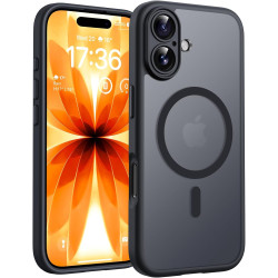 TOCOL Coque Magnétique pour iPhone 17 6,3 Pouces, Compatible avec MagSafe, Anneau Magnétique Intégré, Protection de l'objectif a