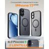 TOCOL Coque Magnétique pour iPhone 17 6,3 Pouces, Compatible avec MagSafe, Anneau Magnétique Intégré, Protection de l'objectif a