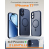 TOCOL Coque Magnétique pour iPhone 17 6,3 Pouces, Compatible avec MagSafe, Anneau Magnétique Intégré, Protection de l'objectif a