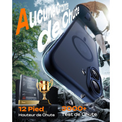 TOCOL Coque Magnétique pour iPhone 17 6,3 Pouces, Compatible avec MagSafe, Anneau Magnétique Intégré, Protection de l'objectif a