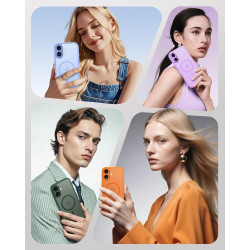 TOCOL Coque Magnétique pour iPhone 17 6,3 Pouces, Compatible avec MagSafe, Anneau Magnétique Intégré, Protection de l'objectif a