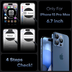 TOCOL Coque Magnétique pour iPhone 15 Pro Max 6,7 Pouces, Compatible avec MagSafe, Protection de l'objectif améliorée, Coque Mat