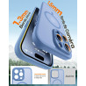 TOCOL Coque Magnétique pour iPhone 15 Pro Max 6,7 Pouces, Compatible avec MagSafe, Protection de l'objectif améliorée, Coque Mat