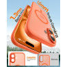 Tocol coque magnétique pour iphone 16 6,1 pouces, compatible avec magsafe, protection de l'objectif améliorée, coque mat translu